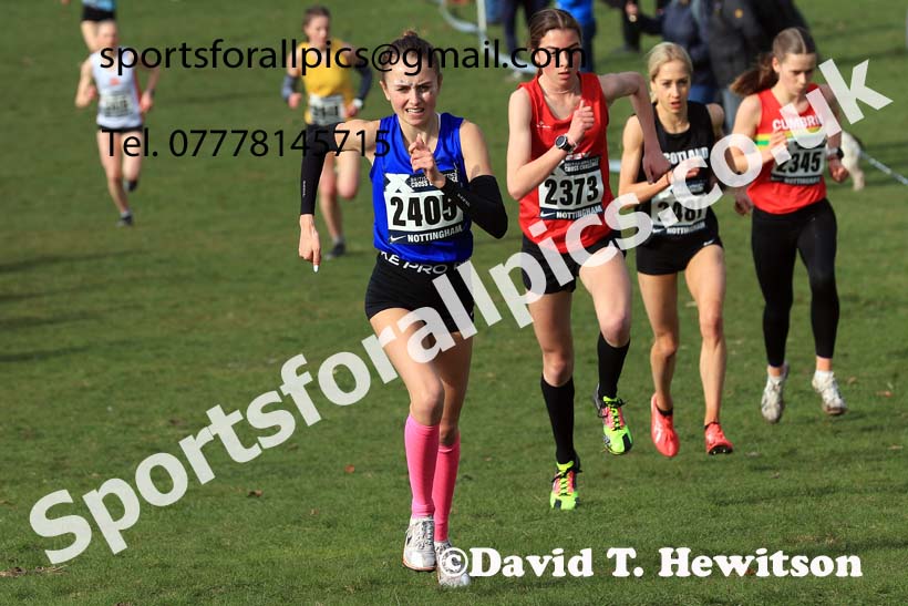 Womens Under-20s, 2024 CAU Inter Counties Cross Country Champs., Wollaton Park, Nottingham. Photo: David T. Hewitson/Sports for All Pics